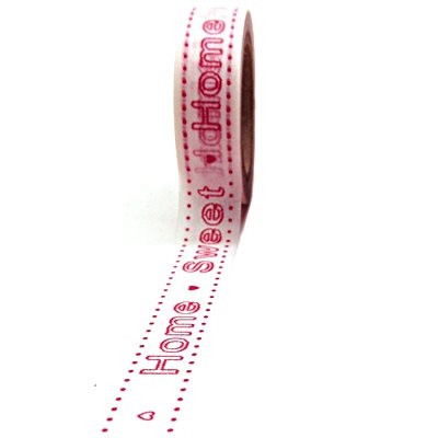 Washi Tape banda decorativa (15mm x 10m) - Sweet Home