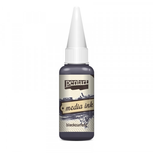 Cerneala Media Ink Pentart 20 ml - Coacaza negre