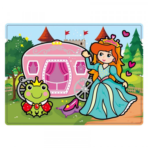 Desen magic la apa + 1 pensula - printesa, 20 x 15 cm