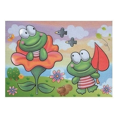 Desen magic la apa - broscute, 20 x 15 cm
