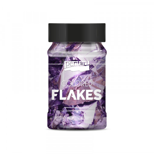 Fulgi de folie colorata 100 ml (1 g) - Mov deschis