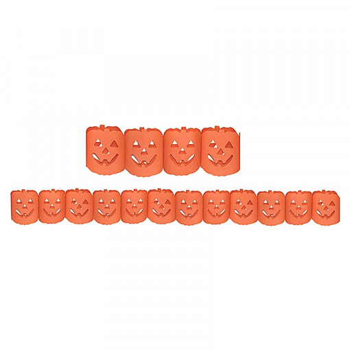 Ghirlanda party Halloween - dovlecei portocalii, 11.5 cm x 4 metri