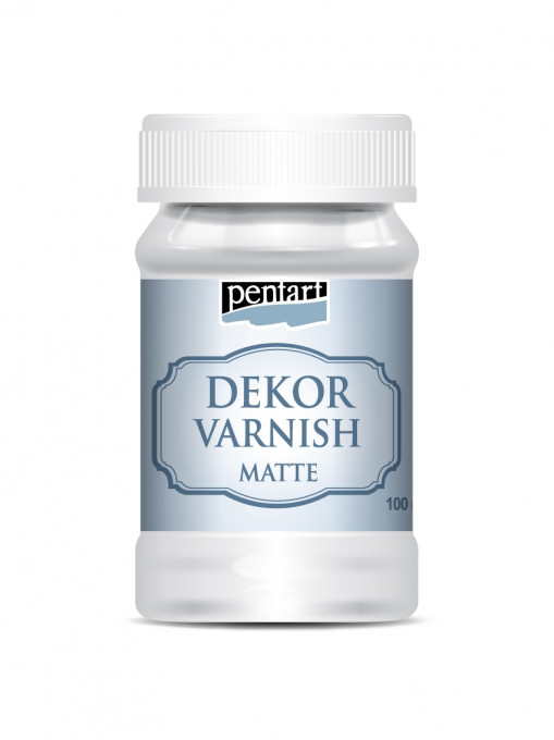 Lac mat decor pe baza de apa Pentart, 100 ml