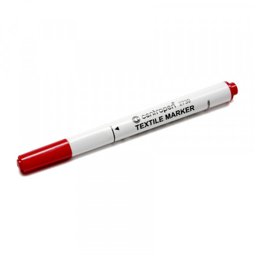 Marker pentru textile Centropen, culori vandute la bucata - Rosu