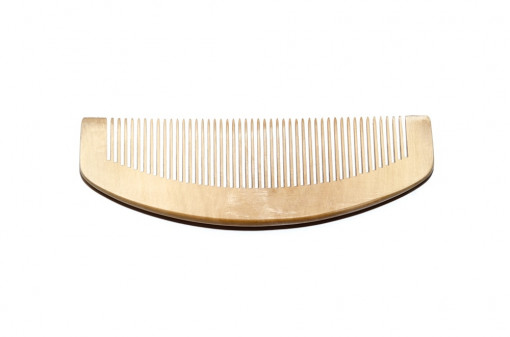 Piaptan de par din lemn curbat, 13.7 x 5 x 0.8 cm