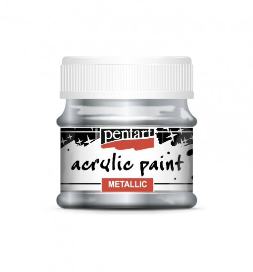 Vopsea acrilica metalizata Pentart 50ml - Plumb