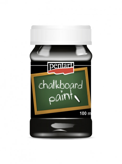 Vopsea cu efect de tabla Pentart 100ml - Negru