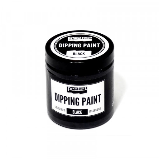 Vopsea dipping Pentart negru, 250 ml