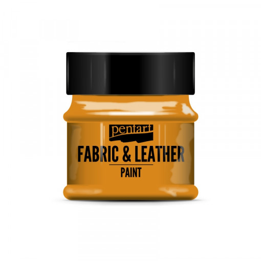 Vopsea pentru piele si textile Pentart 50 ml - Portocaliu
