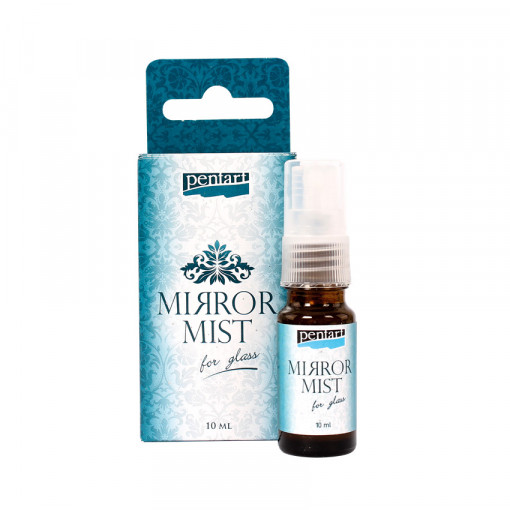 Vopsea spray efect oglinda pentru sticla Pentart, 10 ml