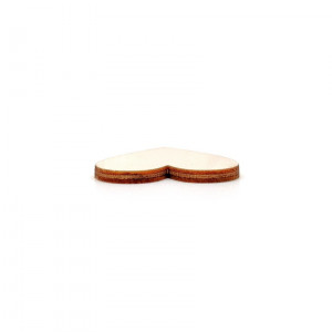 Blank din lemn - inima, 3.5 cm