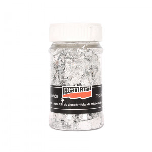 Fulgi de foita fumurie Pentart 1 g - argint, M8