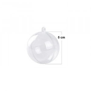 Glob transparent din plastic - 5 cm