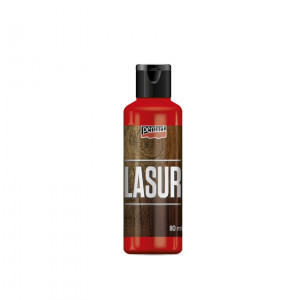 Lazura lemn Pentart 80 ml - Rosu