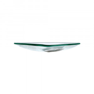 Farfurie de sticla de forma triunghiulara, 19 x 19 cm
