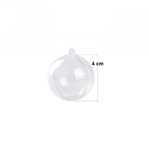 Glob transparent din plastic - 4 cm