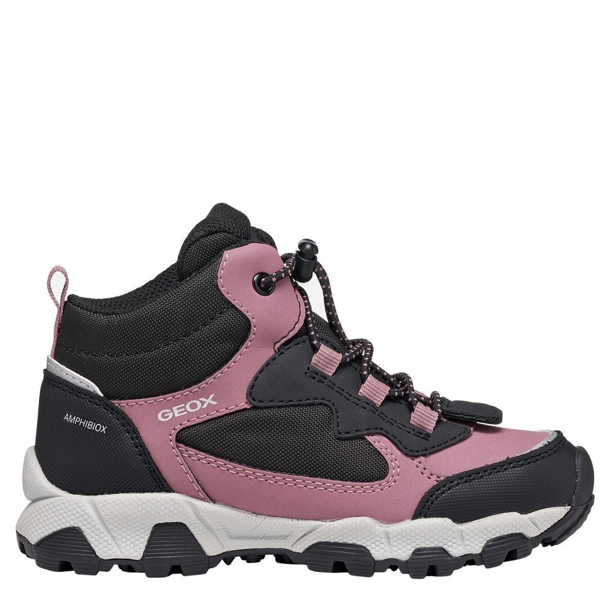 Ghete impermeabile fete Geox Magnetar ABX dark rose cu negru