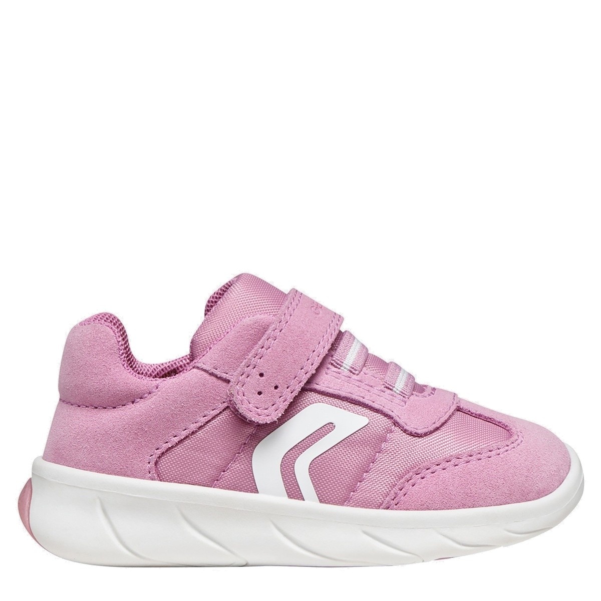 Pantofi sport barefoot fete Geox Foot-Run roz &icirc;nchis cu alb