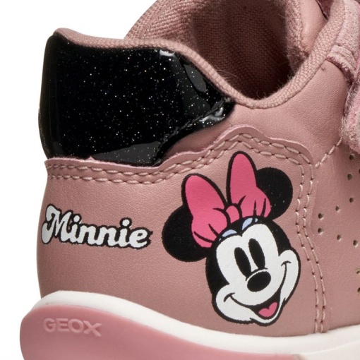 Geox Pantofi sport fete Zapito Girl Antique Rose Black B566DB