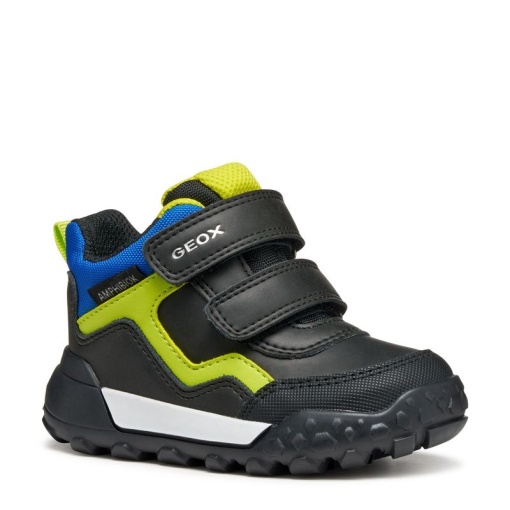 Geox Ghete impermeabile baieti Trekkyup Boy B Abx Black Fluo Green