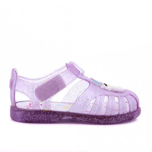 Igor Sandale plaja Fete Tobby Gloss Unicornio Malva Glitter