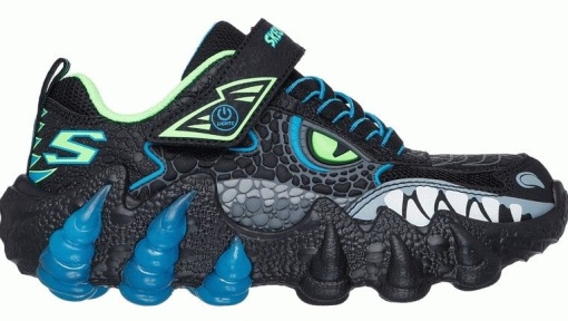 Pantofi sport baieti Skech-O-Saurus Lights Black L