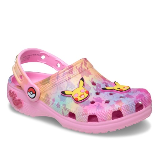 Sandale plaja copii Crocs Classic Pikachu Pink | încălțăminte