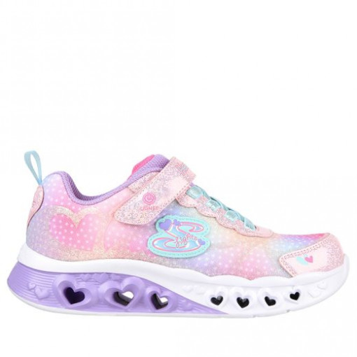 Pantofi sport fete Flutter Heart Lights Simply Pink Multi
