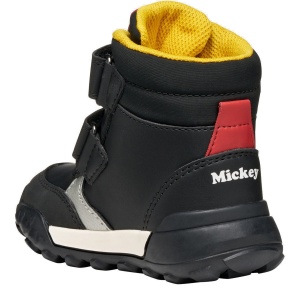 Apreschi impermeabil băieți Geox Trekkyup Boy B Abx Black Red — vedere din spate