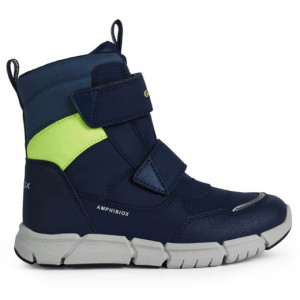 Geox Apreschi impermeabil baieti J Flexyper B.B ABX  Navy Flou/Yellow incaltaminte copii bigstep