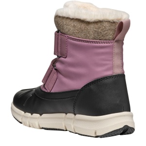 Apreschi impermeabil fete Geox Flexyper Girl B Ab Dk Rose Black — vedere din spate