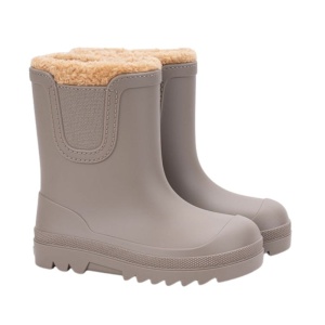Igor Cizme de zapada imblanite copii Verona Borreguito Taupe (barefoot+wide) incaltaminte copii bigstep