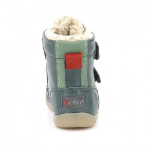 Kickers Cizme imblanite baieti 909770 Bamakratch Vert Fonce