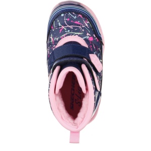 Cizme îmblănite fete Skechers Illumi Brights Navy - Img 4