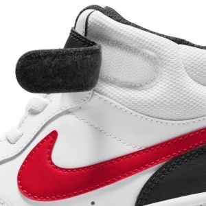 Ghete baieti CD7783 Court Borough Mid White Red Black
