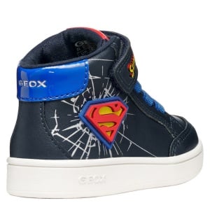Ghete băieți Geox Eclyper Superman Navy Royal — vedere din față
