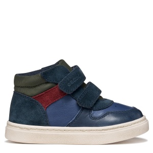 Ghete baieti Geox Nashik Boy Denim/Dk Green