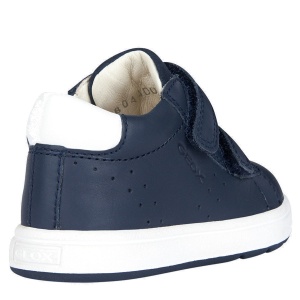 Ghete băieți primii pași Geox B Biglia Navy Blue — vedere din față