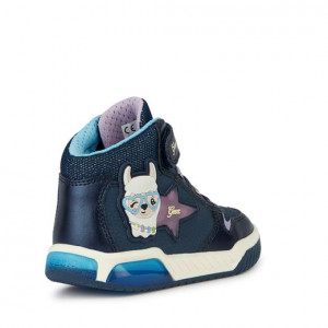 Geox Ghete Fete J Inek G.C Navy Lilac incaltaminte copii bigstep