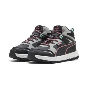 Ghete fete Puma Evolve Trail PS Dusky Gray Pinkscape, material rezistent la apa, talpa aderenta de cauciuc, inchidere cu siret