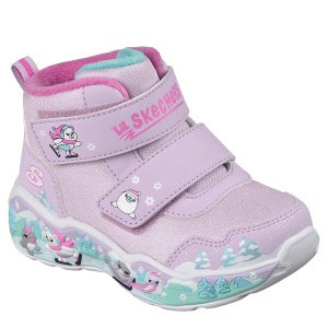 Ghete fete Skechers Play Scene Lila - 303163N/LVMT - profil
