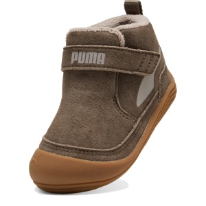 Ghete imblanite baieti Puma Kitten Mid Premium V Inf Matte Bronze-Mouse Gray - 407459/01 - unghi 3/4