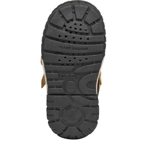 Ghete îmblănite impermeabile băieți Geox Omar WPF Black Dk Yellow - B462DC/04322/C9241 - talpă