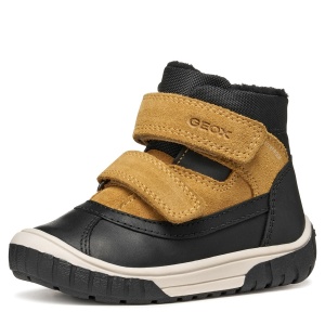 Ghete îmblănite impermeabile băieți Geox Omar WPF Black Dk Yellow - B462DC/04322/C9241 - interior
