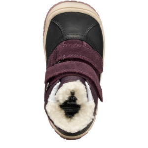Ghete îmblănite impermeabile fete Geox Omar WPF Black Dk Purple — vedere de sus