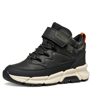 Ghete impermeabile baieti Flexyper Plus Boy Black/Military - J36LCG/0MEMN/C0033 - lateral interior
