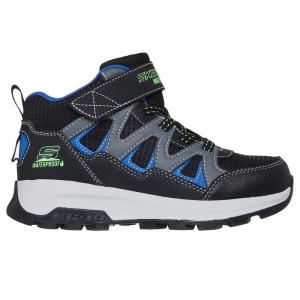 Ghete impermeabile baieti Skechers Storm Blazer Drizzle Squad Black L, talpa anti alunecare din cauciuc, captuseala calduroasa din material textil, inchidere reglabila cu scai, protectie varf