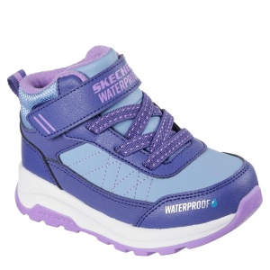 Ghete impermeabile fete Skechers Storm Blazer Navy Purple mărimi 22-26 — vedere în perspectivă