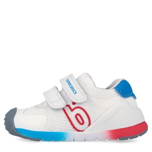 Pantofi băieți Biomecanics Blanco Y Rojo - Img 5