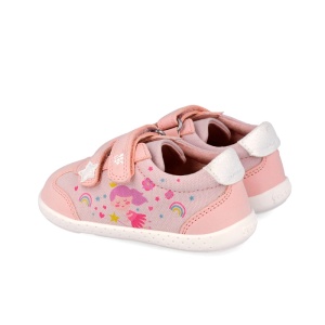 Garvalin Pantofi barefoot fete 262337-A032 Rosa încălțăminte primii pasi bigstep